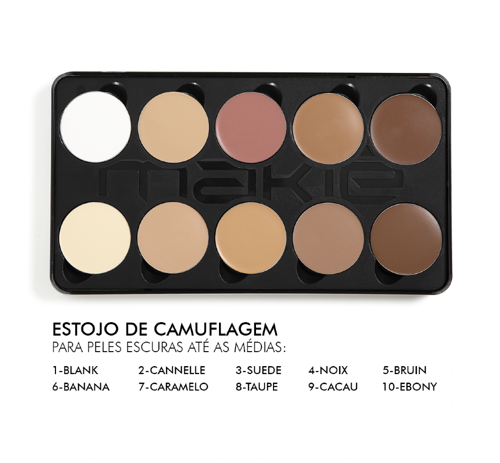 ESTOJO CAMUFLAGEM - PELE COR MÉDIA A ESCURA